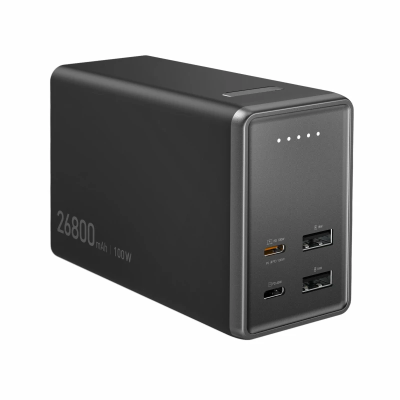 Image of j5create JPB264100 26800mAh PD 100W 4-Port Power Bank. Black