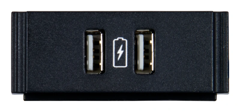 Image of AMX HydraPort HPX-N102-USB-PC - outlet outlet box Black