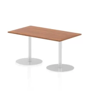 Image of Italia Poseur Table Rectangle 1400/800 Top 725 High Walnut