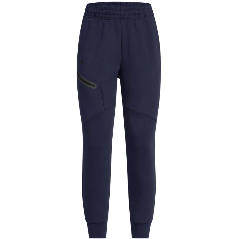 Image of Under Armour Womens Unstoppable Closed Hem Fleece Jogger Blue female 8 (XS)