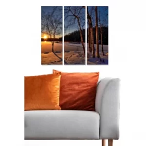 Image of MDF1903136 Multicolor Decorative MDF Painting (3 Pieces)