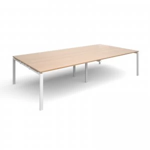 Image of Adapt II rectangular Boardroom Table 3200mm x 1600mm - White Frame be