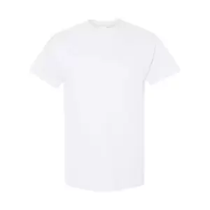 Image of Gildan Mens Heavy Cotton Short Sleeve T-Shirt (Pack Of 5) (L) (White)