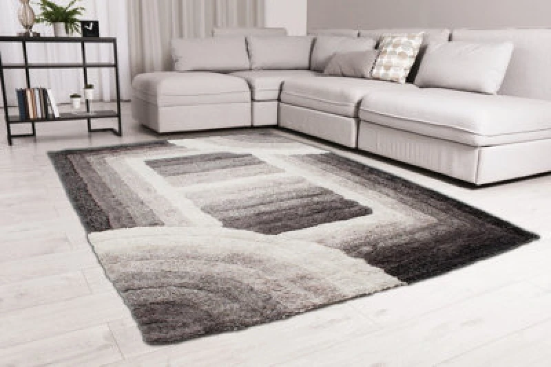 Image of Ds Living Ultra Plush Trellis Grey Rug
