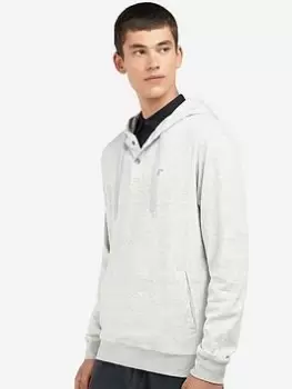 Image of Barbour Cowden Button Up Hoodie - Grey, Size L, Men