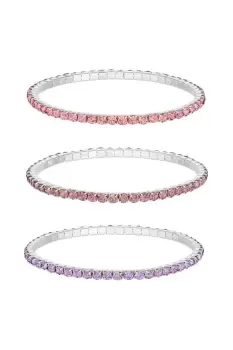 Image of Silver Tonal Bracelets - Pack of 3