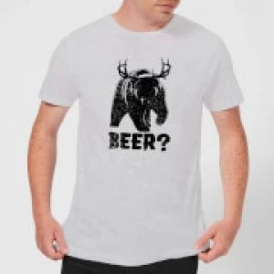 Image of Beershield Beer Bear Deer T-Shirt - Grey - M