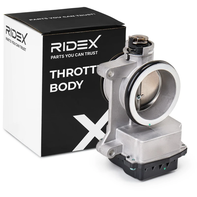 Image of RIDEX 158T0028 Throttle with gaskets/seals Aluminium Throttle body (158)