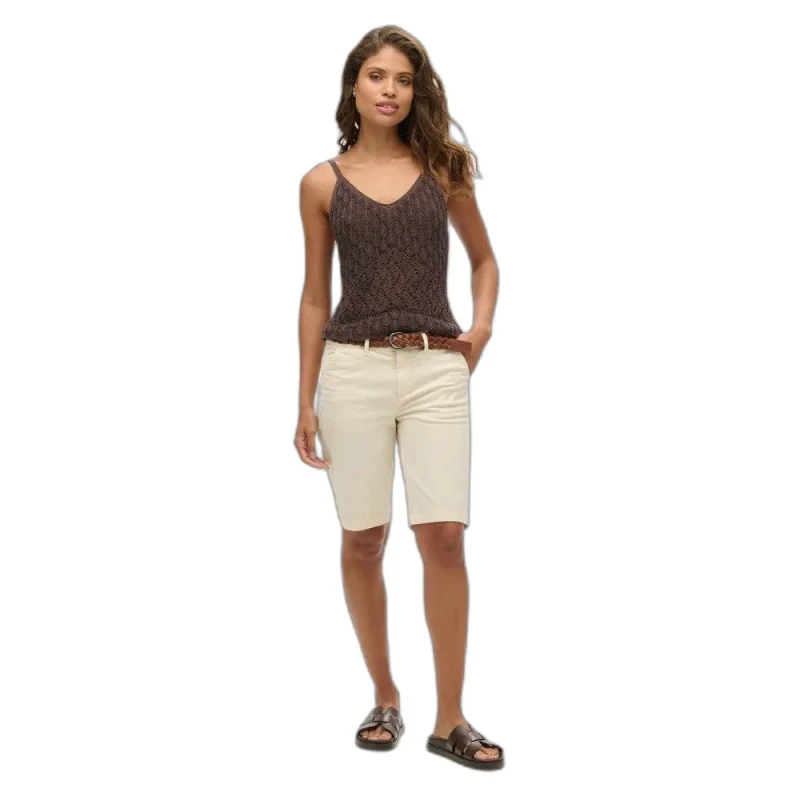 Image of Superdry Womens chino shorts Superdry City Blanc Female XS