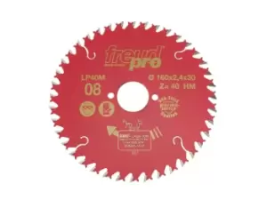 Image of Freud LP40M 008 160 x 2.4 x 30 x 40T Cross Cutting Saw Blade