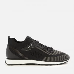 Image of Hugo Boss Icelin Knit Runner Trainers Black Size 9 Men