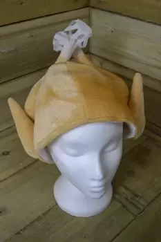 Image of 20cm Novelty Fancy Dress Fabric Christmas Turkey Hat With Paper Frills