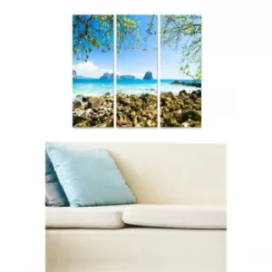 Image of MDF222355891 Multicolor Decorative MDF Painting (3 Pieces)