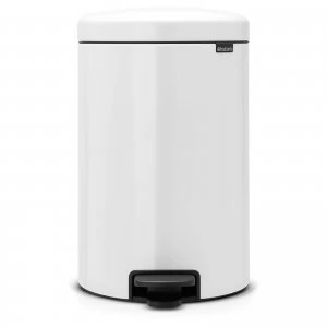 Image of Brabantia New Icon 20 Litre Pedal Bin - White