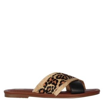 Image of Biba X Sandals - Black/Leo