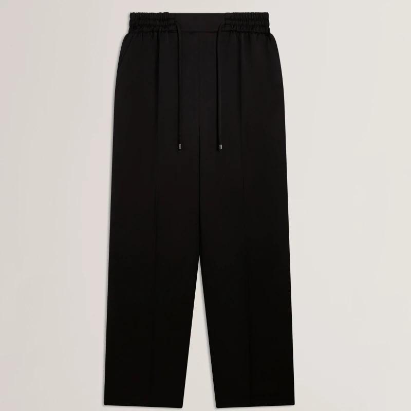 Image of Ted Baker Ted Satin Wide Leg Trouser Black female 6 (2X)