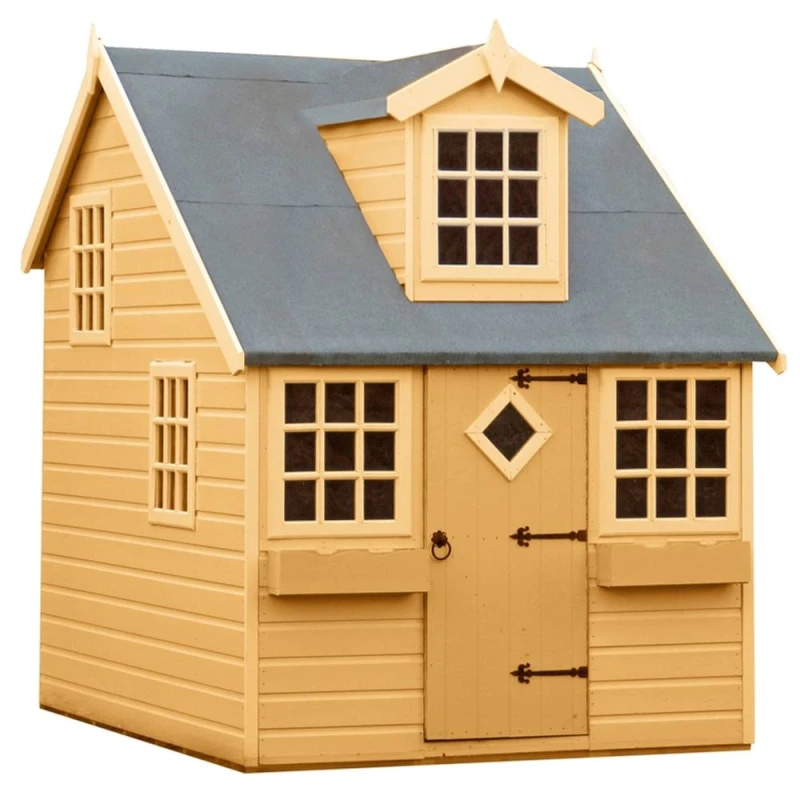 Image of Shires Enchanted Cottage Playhouse Kid's Wendy House in Tan Tan Unisex