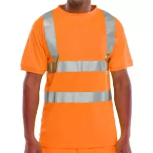 Image of Crew Neck T-Shirt Orange - Size 3XL