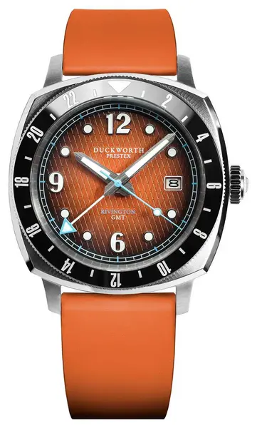 Image of Duckworth Prestex D489-05-OR Rivington GMT (42mm) Orange Fum Watch