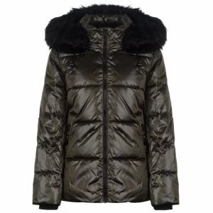 Image of DKNY Short Gloss Jacket - Loden