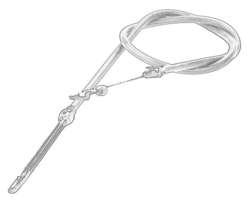 Image of LCC LCC8543 Brake Cable Right Rear, 1430mm Cable,parking brake (124)