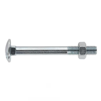Image of Coach Bolt & Nut M8 X 75MM Zinc DIN 603 Pack of 50