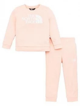 Image of The North Face Toddler Girls Surgent Crew Set - Pink, Size 5 Years, Women