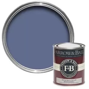 Image of Farrow & Ball Estate Pitch Blue No. 220 Eggshell Paint, 750Ml