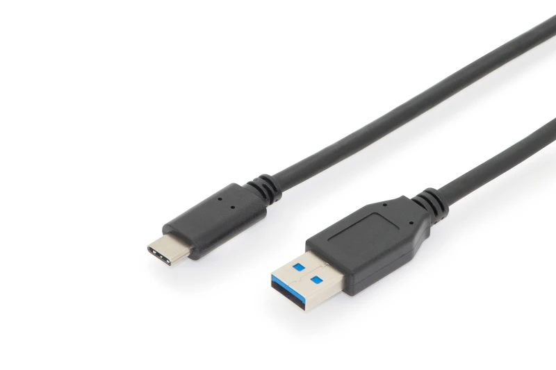 Image of Digitus USB-C connection cable. USB 3.2 Gen2. USB-A to USB-C