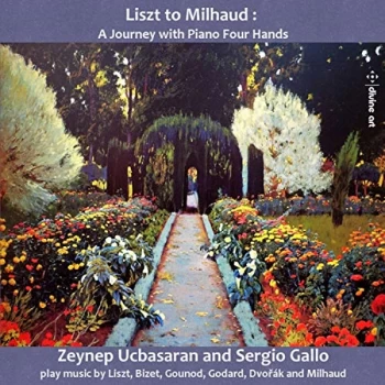 Image of Zeynep Ucbasaran - Liszt to Milhaud: A Journey With Piano Four Hands CD