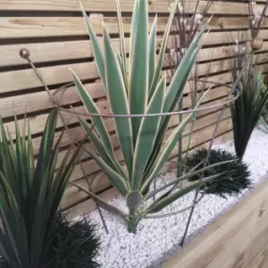 Image of Pack of 2 Tom Chambers Herbaceous Bare Rusted Steel Garden Plant Support Medium 54cm x 40cm