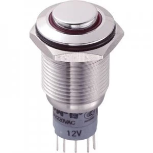 Image of TRU COMPONENTS LAS2GQH 11ER12VSP Tamper proof pushbutton 250 V AC 3 A 1 x OnOn momentary