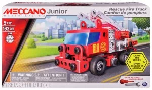 Image of Meccano Junior Rescue Fire Engine Building Set