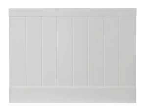 Image of Wickes Tongue and Groove Bath End Panels - White Gloss 700mm