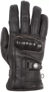 Image of Helstons Burton Motorcycle Gloves, black-brown, Size M L, black-brown, Size M L