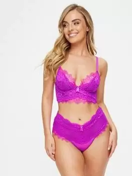 Image of Ann Summers Knickers The Beloved High Waist Brazilian - Bright Pink, Bright Pink, Size 16, Women