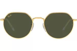 Image of Ray-Ban Jack Round Sunglasses - Gold