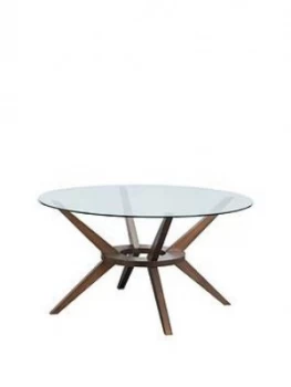 Image of Julian Bowen Chelsea Large 140Cm Round Glass Table