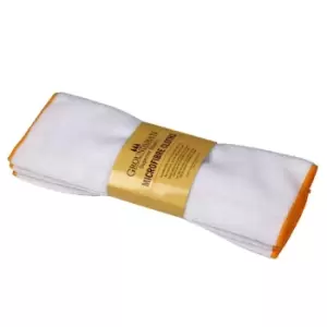 Image of Groundsman Micro Fibre Cleaning Cloths (Pack of 4) (35 x 35cm) (White)