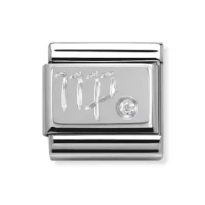 Image of Nomination Classic Silver & CZ Virgo Charm