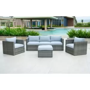 Image of Out & out Lima Outdoor Rattan Conversation Sofa Set - 5 Seats
