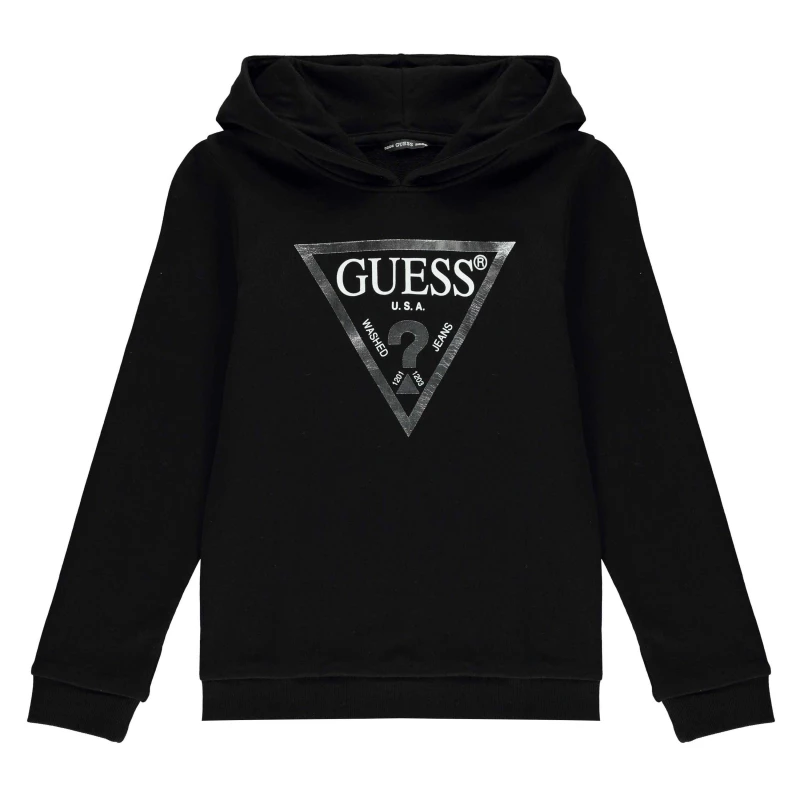Image of Guess Core Logo Hoodie - Black 7 - 8 Years