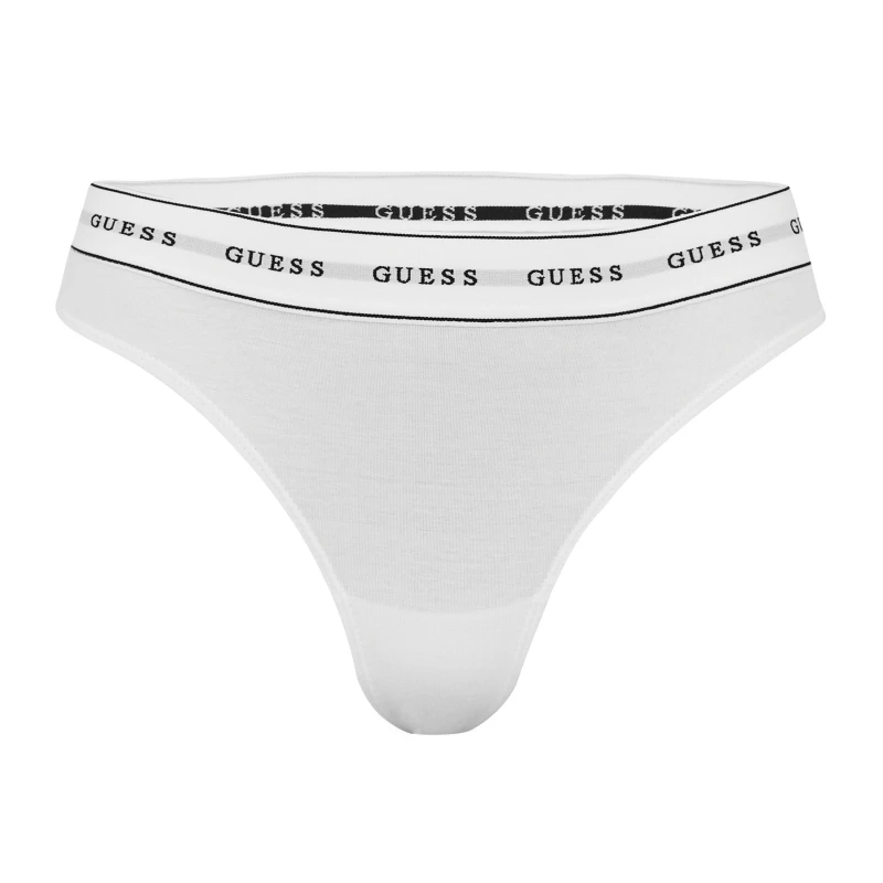 Image of Guess Carrie Thong With Logo Band 14673490 White