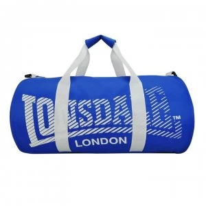 Image of Lonsdale Barrel Bag - Blue/White