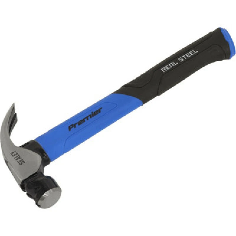 Image of Loops 16oz Claw Hammer - Fibreglass Shaft - Drop Forged Steel - Magnetic Nail Starter Metallics