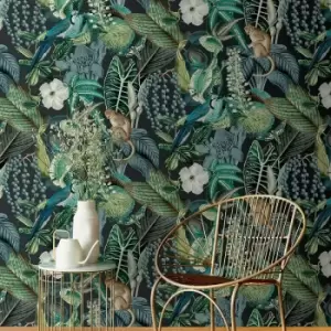 Image of Grandeco Life Jungle Fever Amazon Wallpaper JF2202