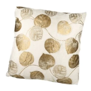 Image of Gold Leaf Printed Cushion By Heaven Sends