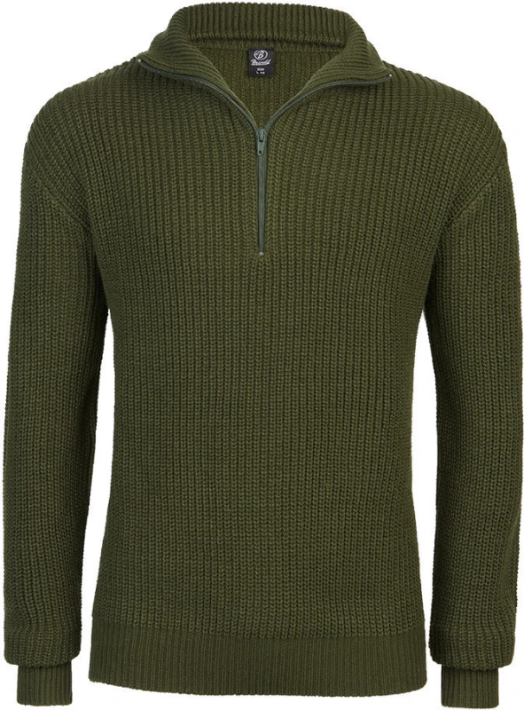 Image of Brandit Marine Troyer Knit jumper olive M Men