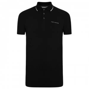 Image of Ted Baker Short Sleeve Polo Shirt - Black