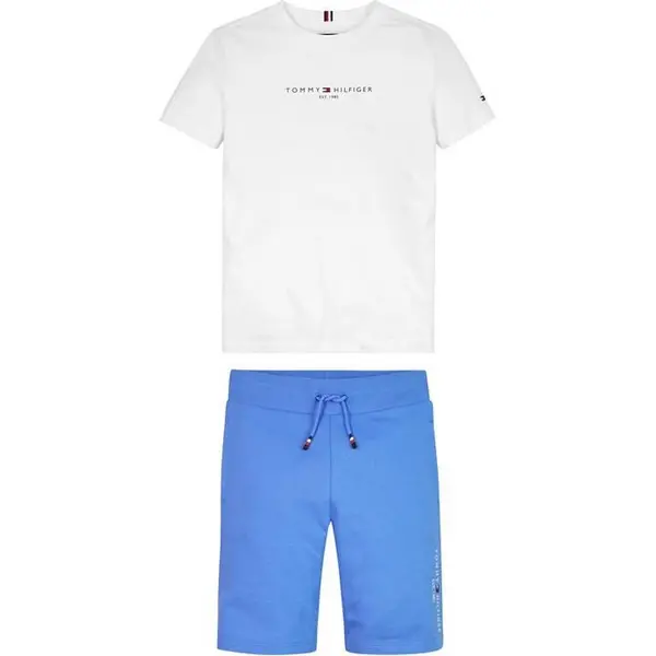 Image of Tommy Hilfiger Tee Shirt Set Juniors Clothing Sets 4Y Blue 51045718135